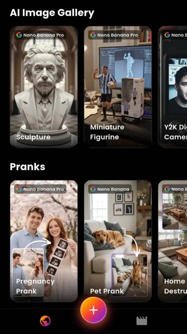 Main VIBE AI Video Generator app screenshot